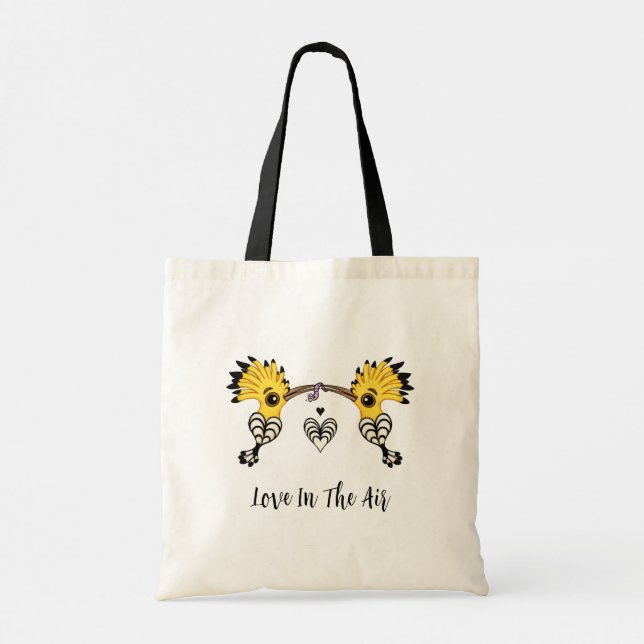 Hoopoe Love Birds ( Love in the air ) Tote Bag (Back)