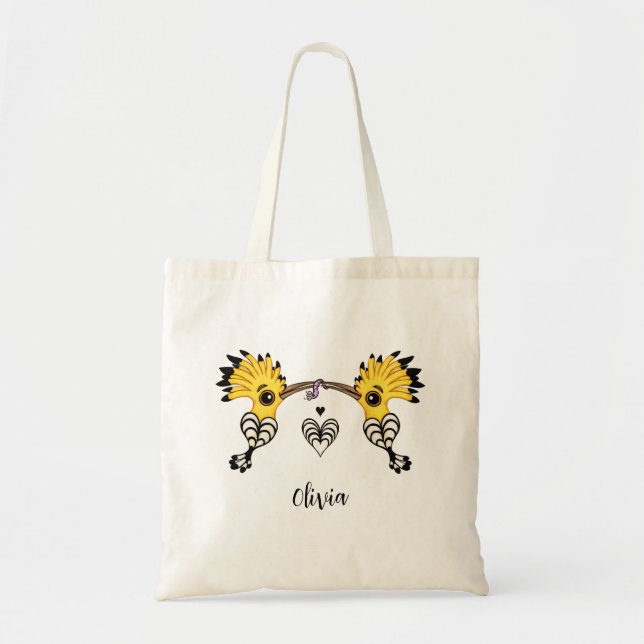 Hoopoe Love Birds  Tote Bag (Front)