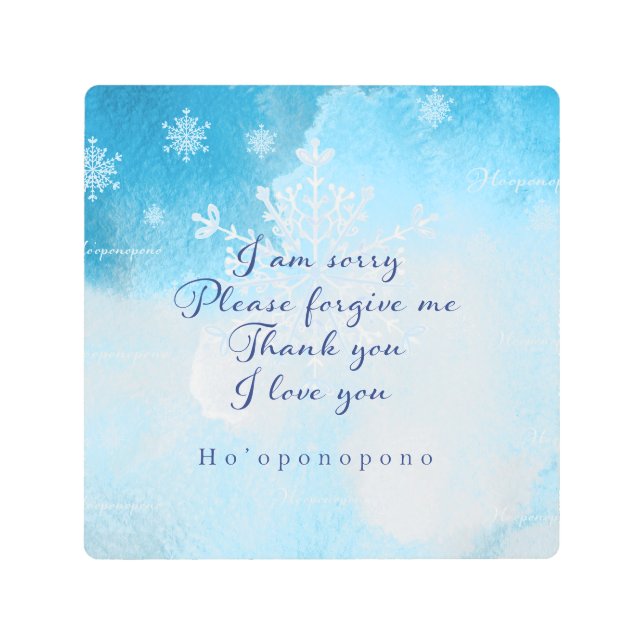 Ho'oponopono Prayer Art Print (Front)