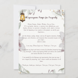 Ho'oponopono Prayer for Prosperity Invitation