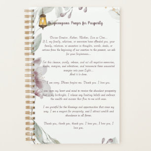 Ho'oponopono Prayer for Prosperity Planner