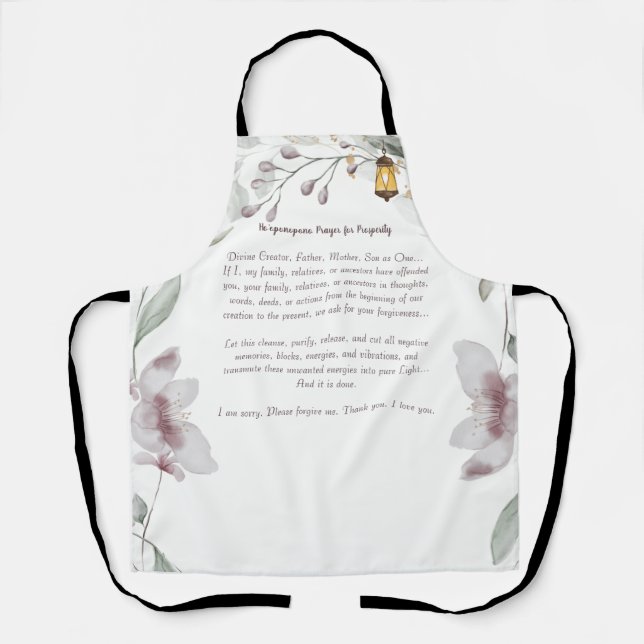 Ho'oponopono Prayer Mug  Apron (Front)