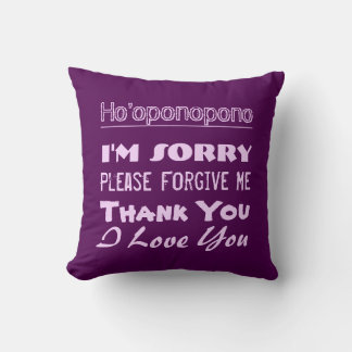 Ho'oponopono Throw Pillow