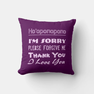 Ho'oponopono Throw Pillow