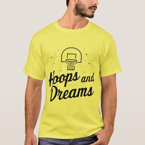Hoops And Dreams Motivational T_Shirt