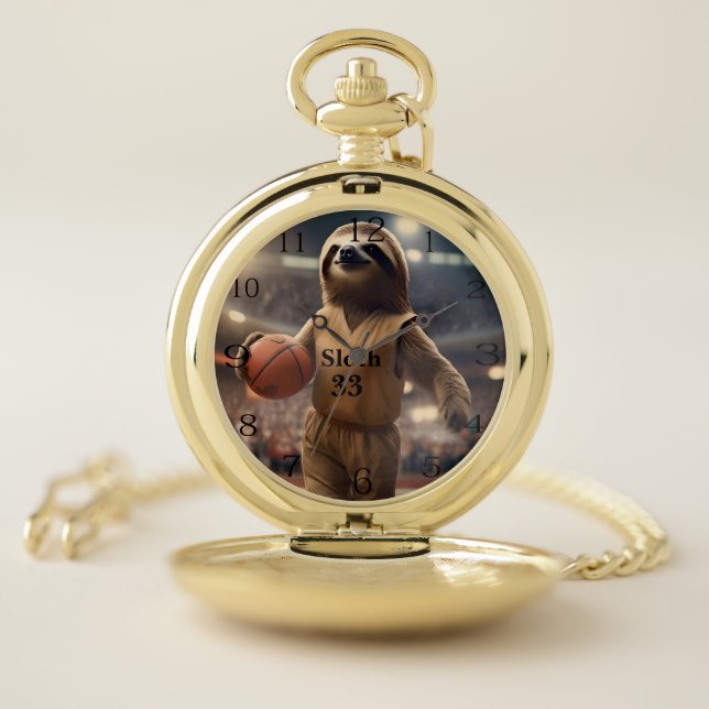 Hoops and Hangs: The Slam Dunking Sloth, Pocket Watch (Inside)