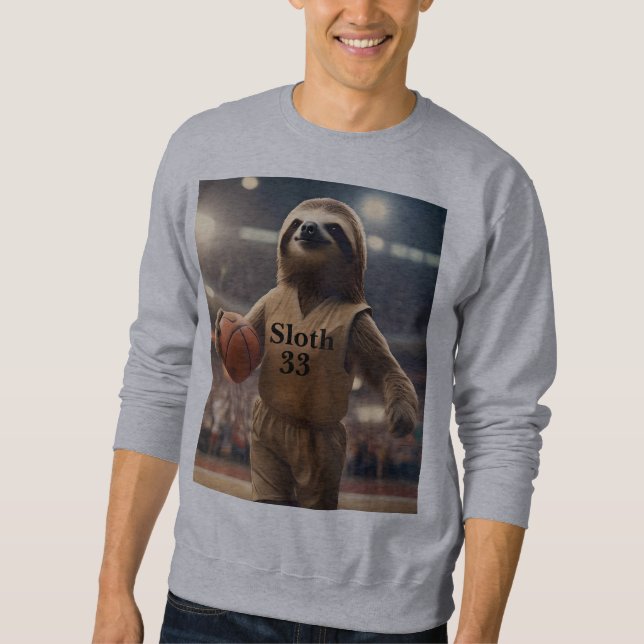Hoops and Hangs: The Slam Dunking Sloth, Sweatshirt (Front)