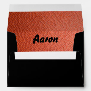 Hoops Bar Mitzvah Envelope