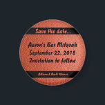 Hoops Bar Mitzvah Magnet<br><div class="desc">A save the date magnet to coordinate with the Hoops Bar Mitzvah Collection.</div>