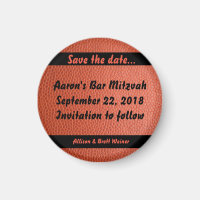 Hoops Bar Mitzvah Magnet