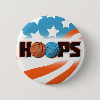 Hoops Basketball Button