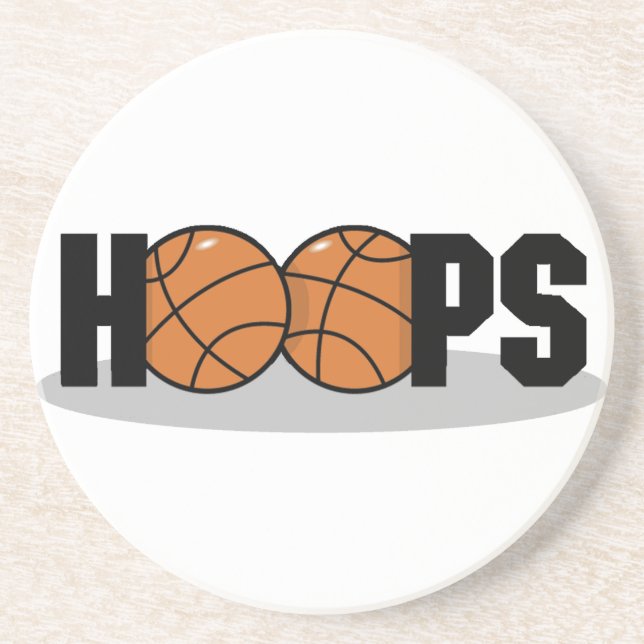 Hoops Basketball Coasters (Front)