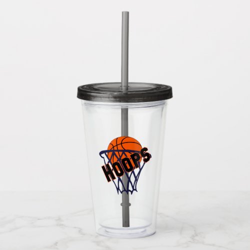 Hoops Basketball  Net Acrylic Tumbler