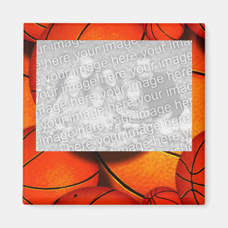 HOOPS: basketball Photo Magnet