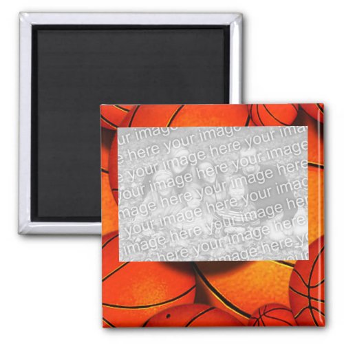 HOOPS  basketball Photo Magnet