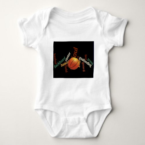 Hoops Basketball Sport Fanatics Baby Bodysuit