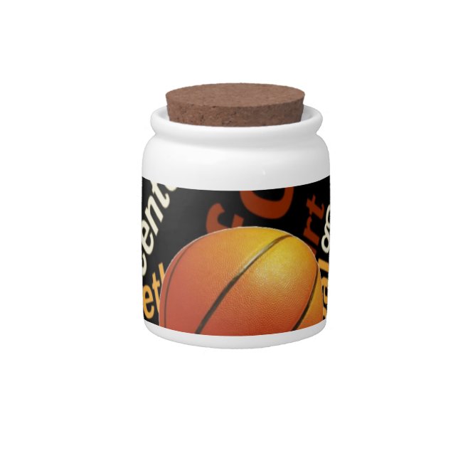 Hoops Basketball Sport Fanatics.jpg Candy Jar (Front)