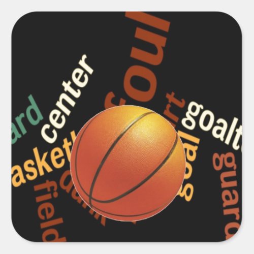 Hoops Basketball Sport Fanaticsjpg Square Sticker