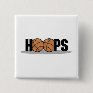 Hoops Basketball T-shirts and Gifts Pinback Button