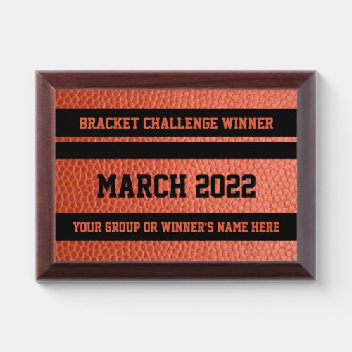Hoops Bracket Challenge Winner Award