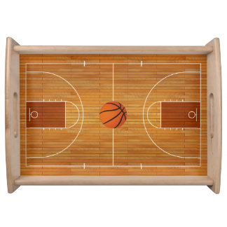 Hoops & Hospitality Wood Serving Tray