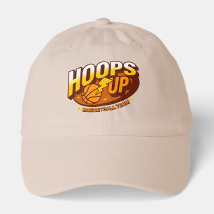 Hoops Up Basketball Team Retro Sports Hat