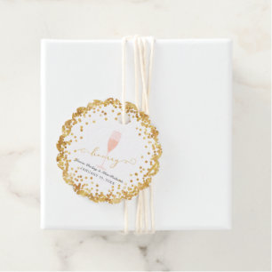 Hooray! Bachelorette Engagement Brunch Favor Tags