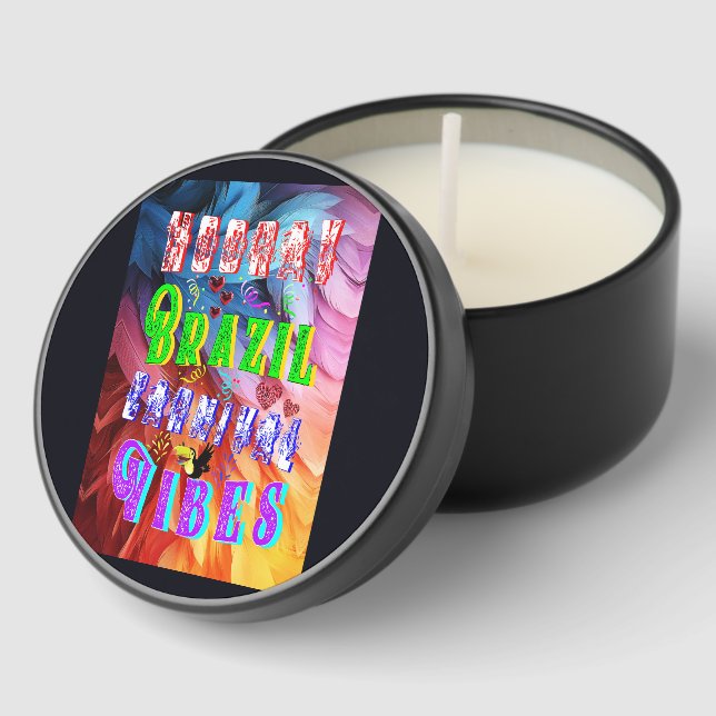 Hooray Brazil Carnival Vibes Mini Candle Favors (Corner)