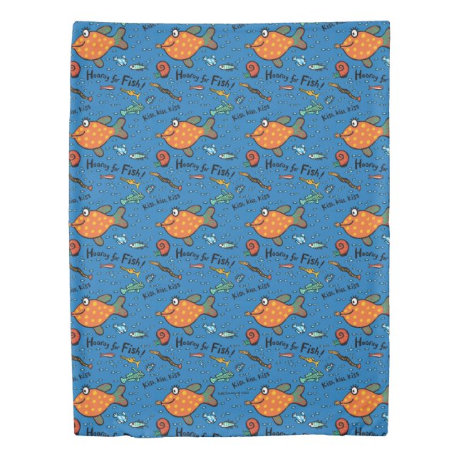 Hooray For Fish Pattern Duvet Cover (Front)