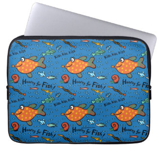 Hooray For Fish Pattern Laptop Sleeve