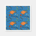 Hooray For Fish Pattern Paper Napkins