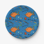 Hooray For Fish Pattern Paper Plates
