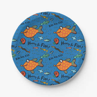 Hooray For Fish Pattern Paper Plates