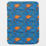 Hooray For Fish Pattern Swaddle Blanket