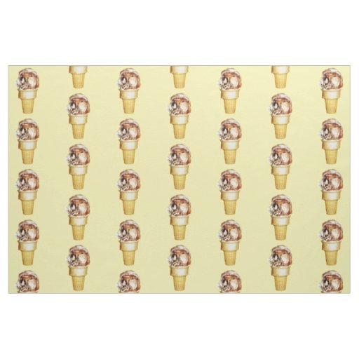 Hooray for Ice Cream Fabric