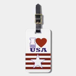 Hooray For The Red, White & Blue Luggage Tag
