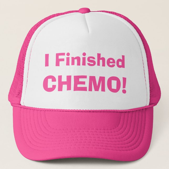 Hooray! I Finished Chemo! 4Marie Trucker Hat (Front)