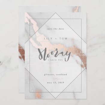 Hooray  I Said Yes!-save The Date Invitation by Stacy_Cooke_Art at Zazzle