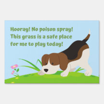 “Hooray! No poison spray!” Message