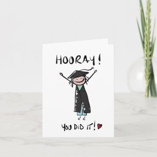 Hooray you did it Graduation Card