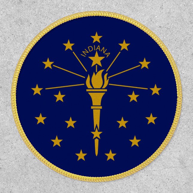Hoosier Flag, Flag of Indiana Patch (Front)