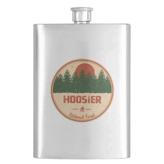 Hoosier National Forest Flask (Front)