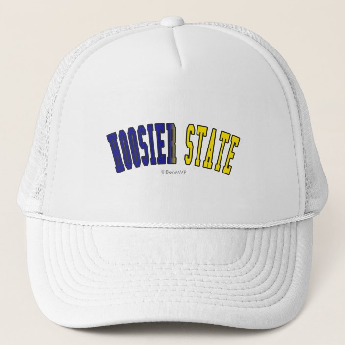 Hoosier State in State Flag Colors Hat