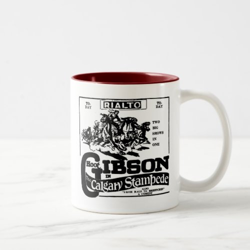 Hoot Gibson CALGARY STAMPEDE 1925 Two_Tone Coffee Mug