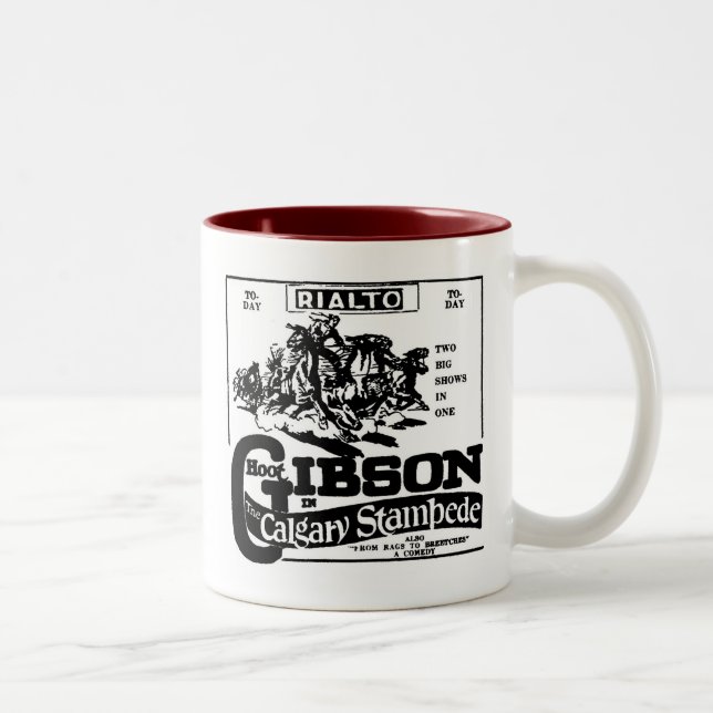 Hoot Gibson CALGARY STAMPEDE 1925 Two-Tone Coffee Mug (Right)