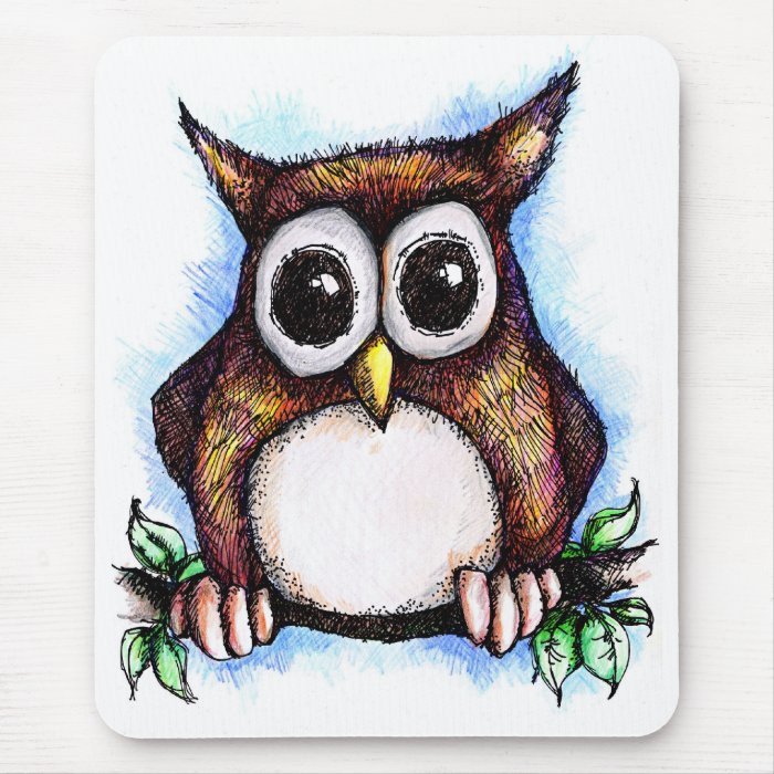 Hoot Hoot Owl Mouse Pad