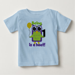 Hoot Owl 1st Birthday T-shirts and Gifts