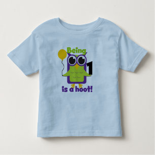 Hoot Owl 1st Birthday T-shirts and Gifts