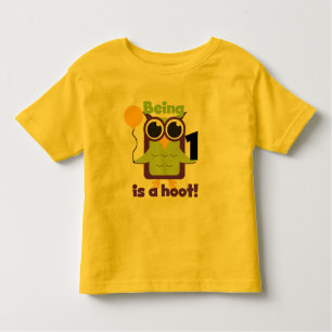 Hoot Owl 1st Birthday T-shirts and Gifts