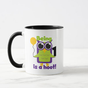 Hoot Owl 1st Birthday T-shirts and Gifts Mug